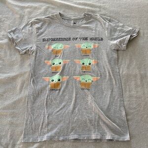 Grogu Gray Adult Graphic T-Shirt